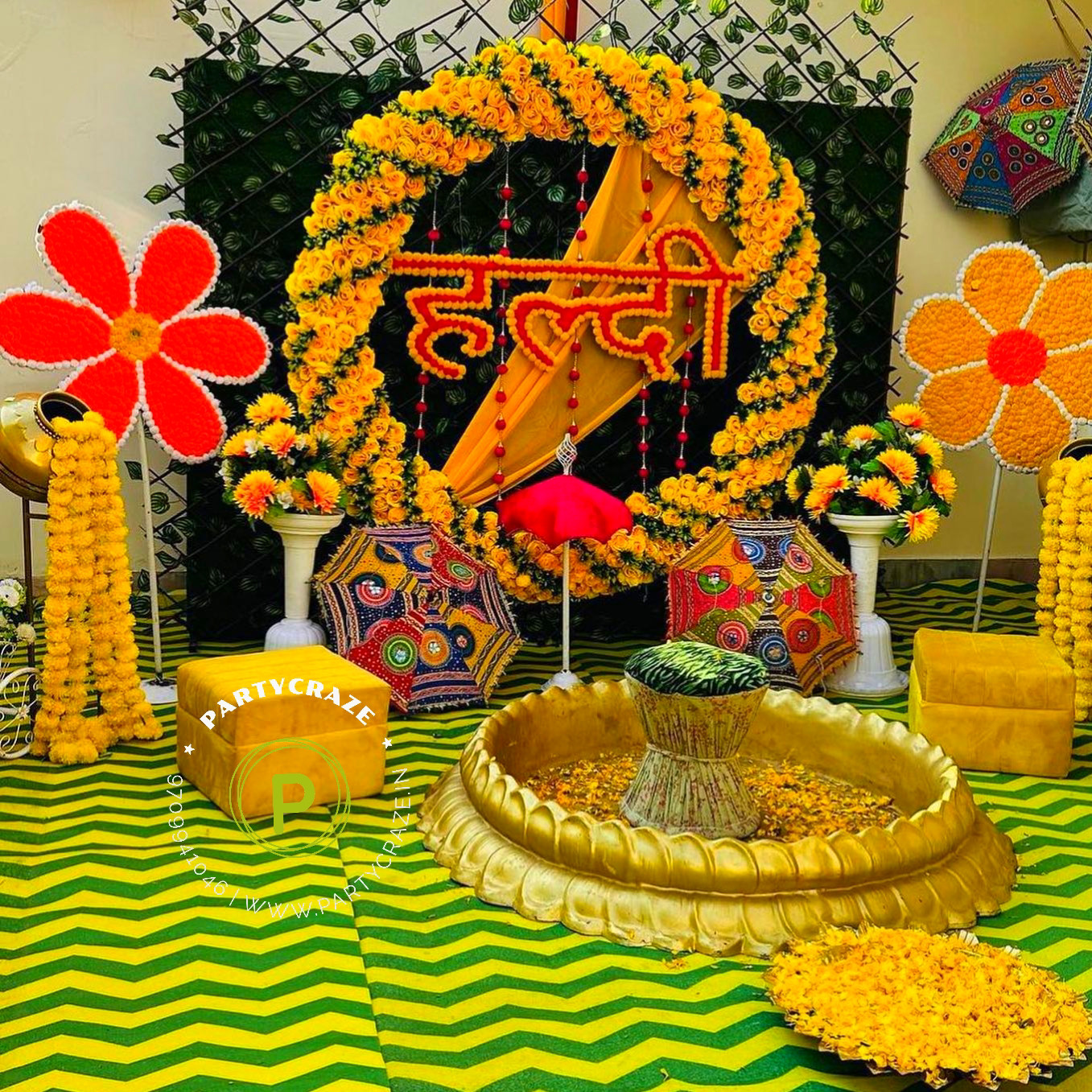 Haldi & mehdi decoration 